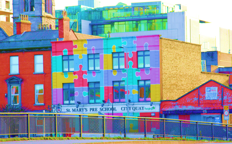 Dublin colourful buildings