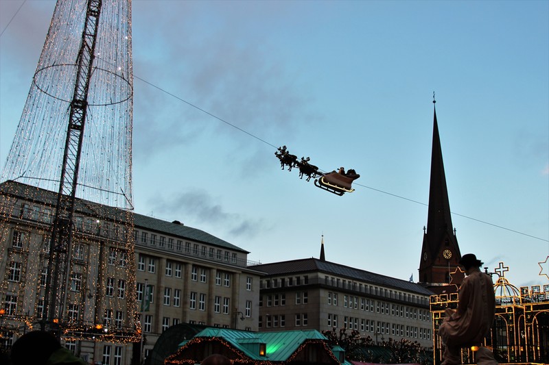 Santa Claus in Hamburg